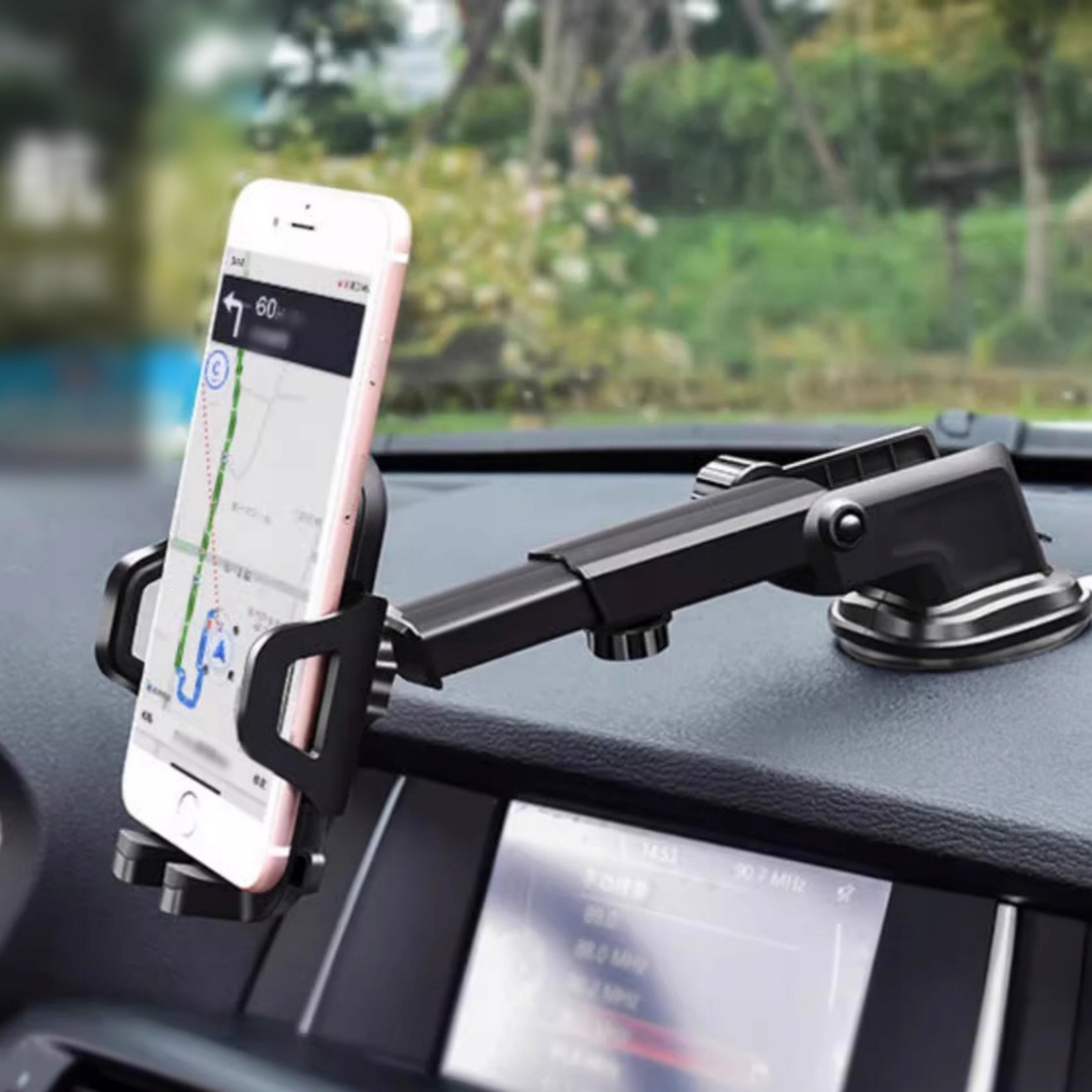 MOCNY UCHWYT DO SAMOCHODU NA TELEFON SZYBĘ DESKĘ KOKPIT SAMOCHODOWY HOLDER Marka Tech-protect