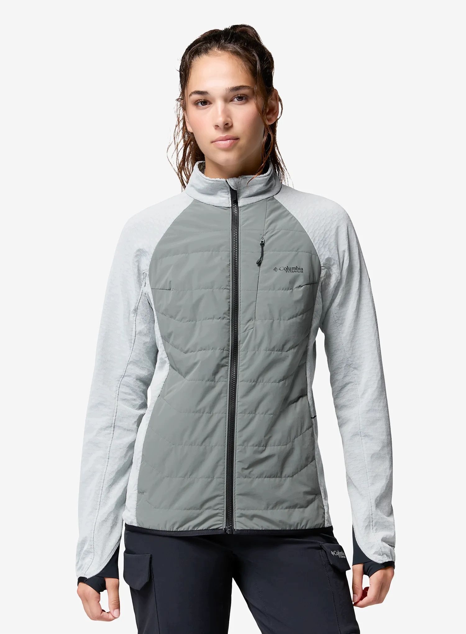 Kurtka hybrydowa damska Columbia Arctic Crest II Hybrid Fz sedona sage Xs