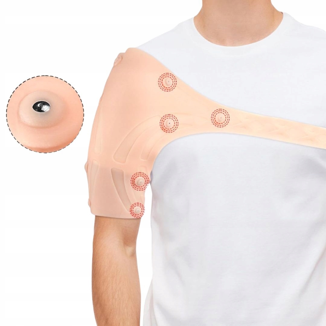 MAGNETYCZNY STABILIZATOR BARKU ORTEZA NA BARK OPASKA WSPARCIE - 10 MAGNESÓW Marka bez marki