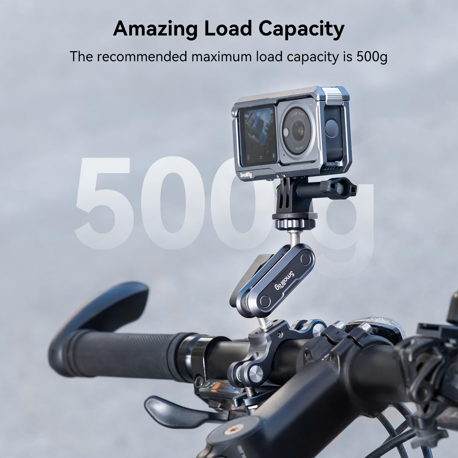 Uchwyt Na Kierownice Clamp Do Kamer Sportowych 0.5kg Rower Moto SMALLRIG — miniatura 2