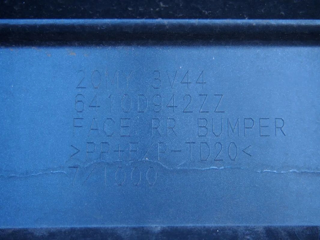 Mitsubishi Space Star 20r bumper rear part rear spacestar 2020