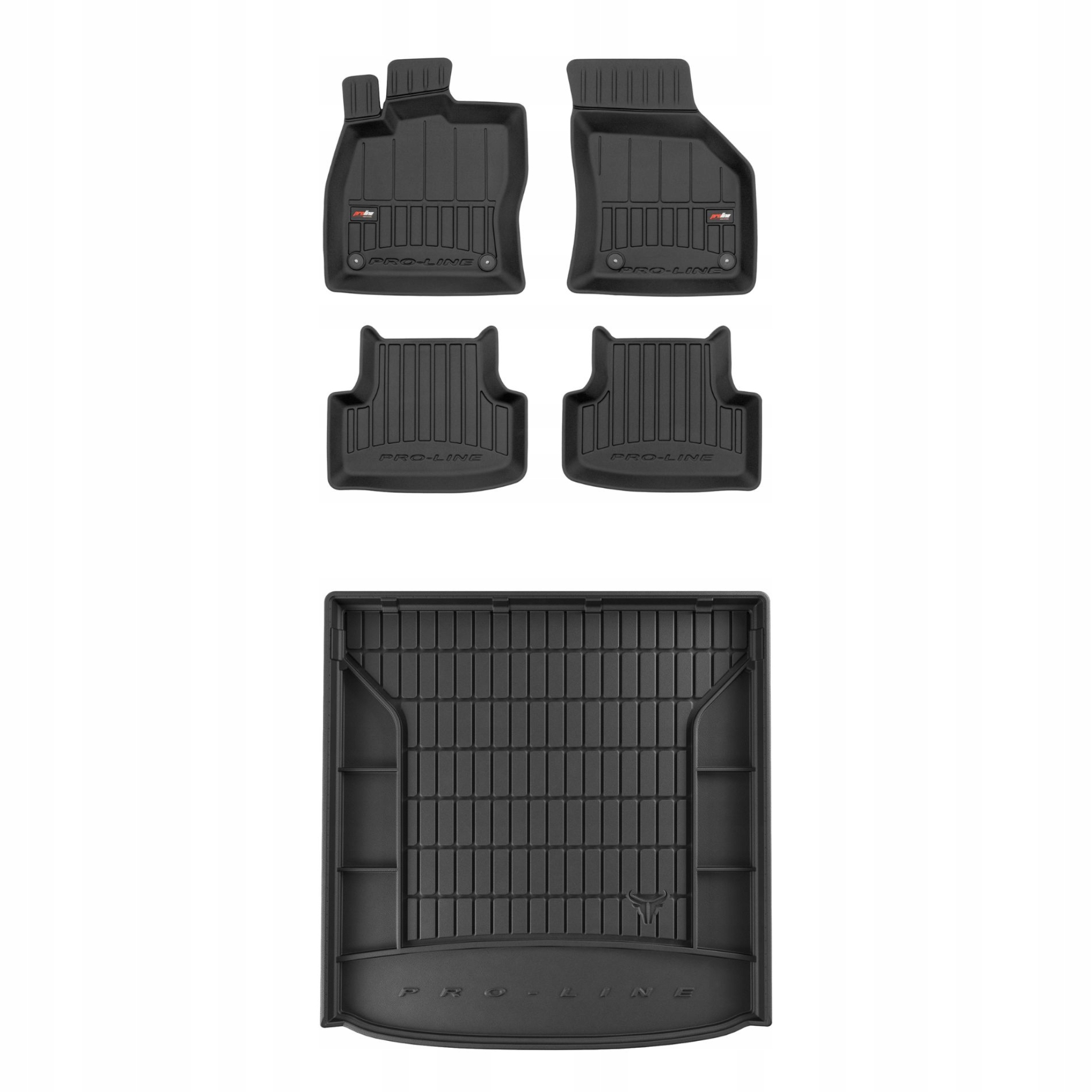 Sada gumových kobercov a rohoží pre Vw Golf VII 12-20