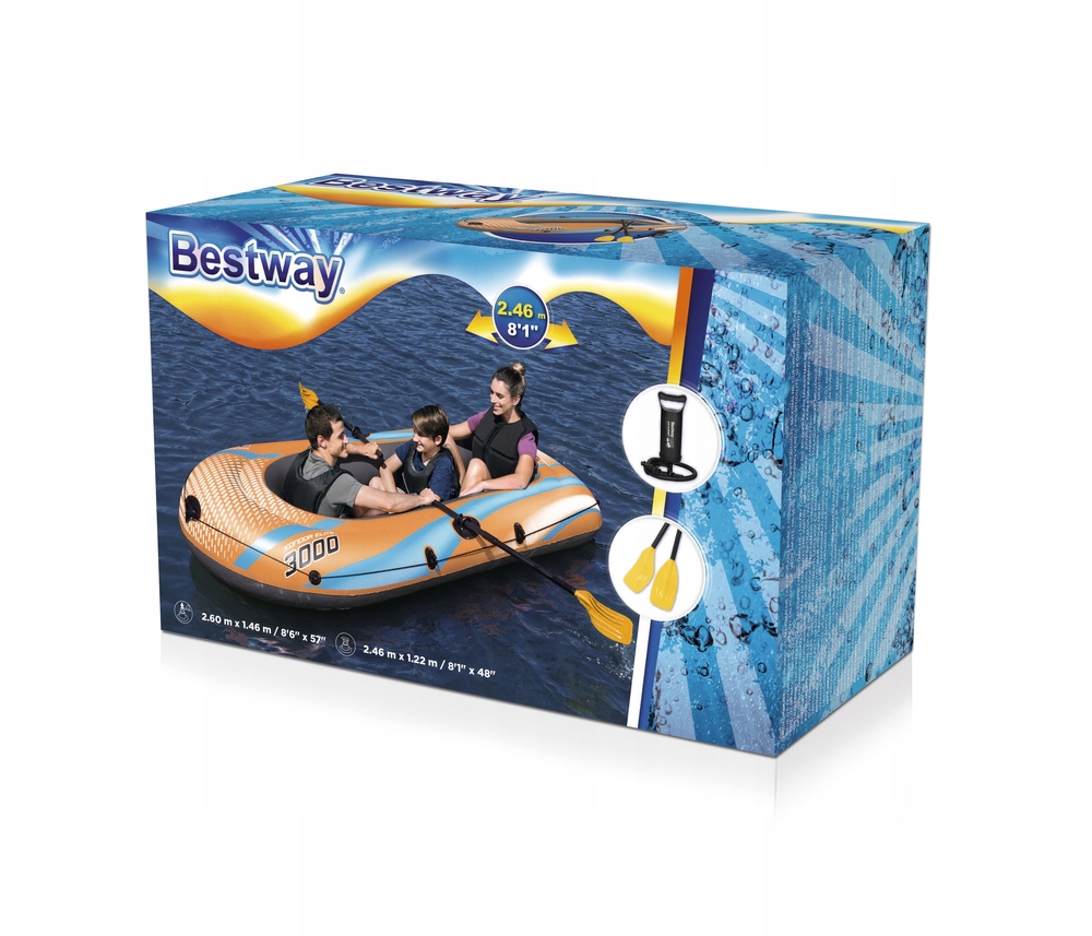 Bestway Ponton Kondor Elite 3000 246x122cm 200kg