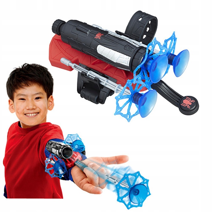 SPIDERMAN MASKA PELERYNA STRÓJ RĘKAWICA STRZELA Rozmiar uniwersalny