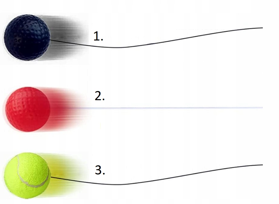 3 x Piłka Refleksowa FIGHT REFLEX BALL Refleksówka Kod producenta 0265