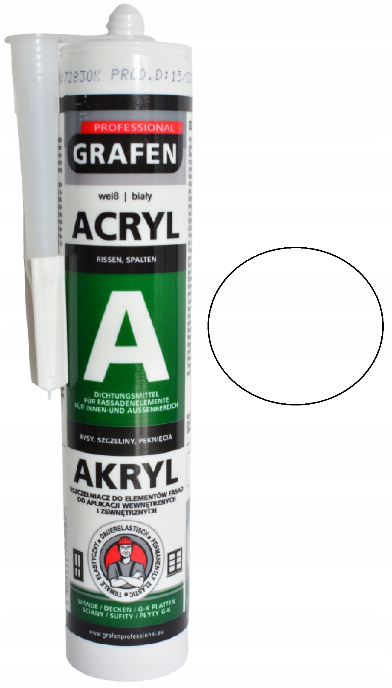 

Grafen akryl uszczelniacz akrylowy biały 300ml