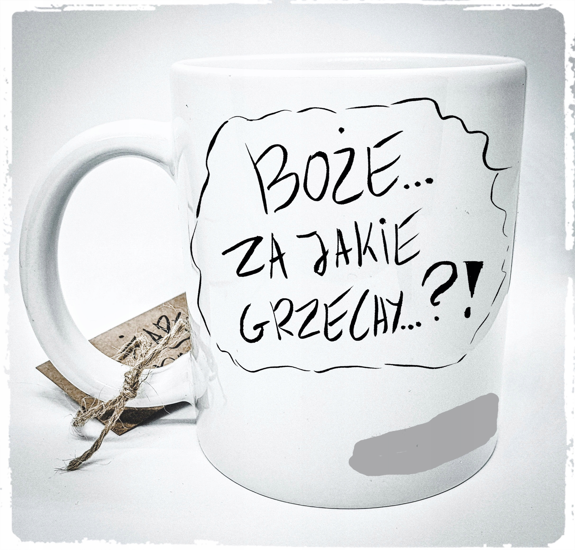 

Kubek ,,Grzechy'' 330ml Żartowniś Ponury humor