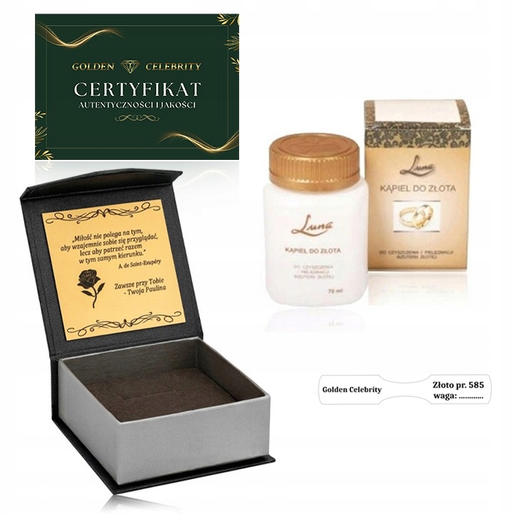 ZŁOTY PIĘKNY NASZYJNIK+MEDALIK MATKA BOSKA SZKAPLERZANA PRÓBA 585 + GRATISY Materiał Złoto