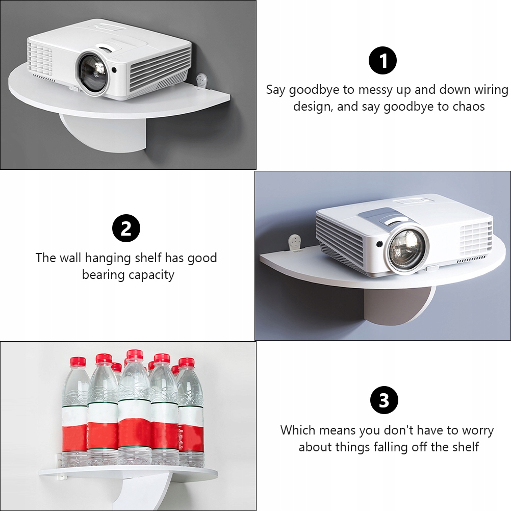 PÓŁKA WYŚWIETLAJĄCA STOJAK NA PROJEKTOR STOJAK ŚCIENNY Model 35362809