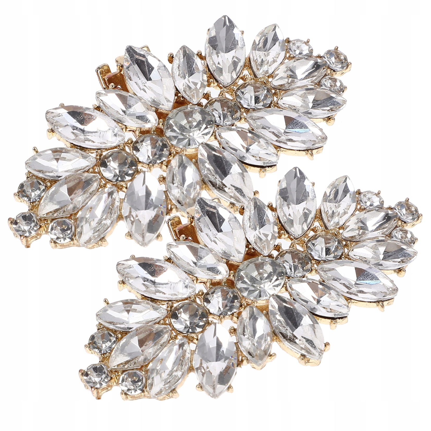 2 SZT. KLIPS DO BUTÓW KRYSZTAŁOWE DEKORACJE KLAMRY DO BUTÓW