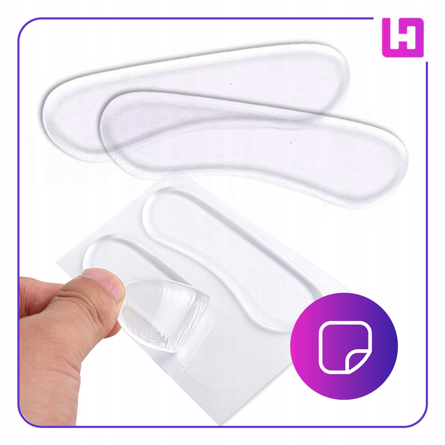 ŻELOWE ZAPIĘTKI ZAPIĘTKA DO DUŻYCH BUTÓW WKLEJANE WKŁADKI OBTARCIA 2SZT Model N07