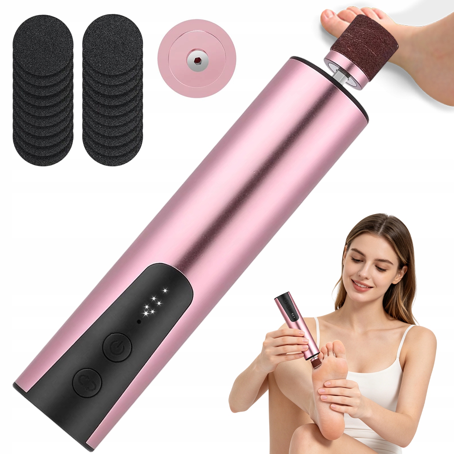 Elektrická Bruska Na Paty Usb 6 Rychlostí Pro Odstranění Odumřelé Kůže