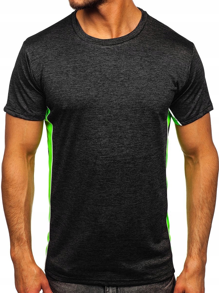 

T-shirt Koszulka Męska Czarna HM072 Denley_l