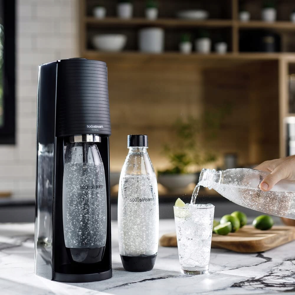 Saturator do wody gazowanej SodaStream Terra czarny + 3 butelki Kod producenta 2270214