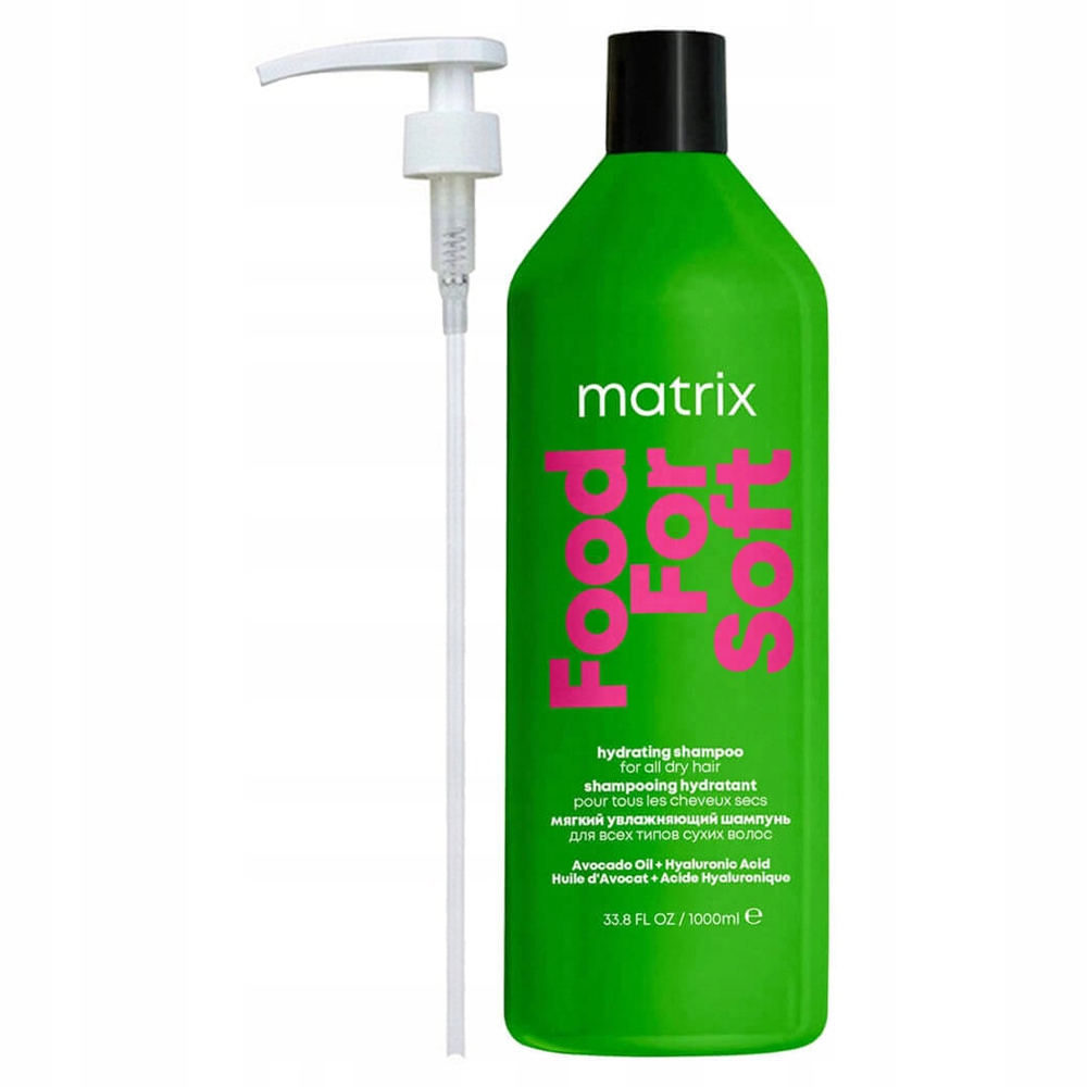 Matrix Food For Soft šampon hydratuje a regeneruje suché vlasy 1 l pumpička
