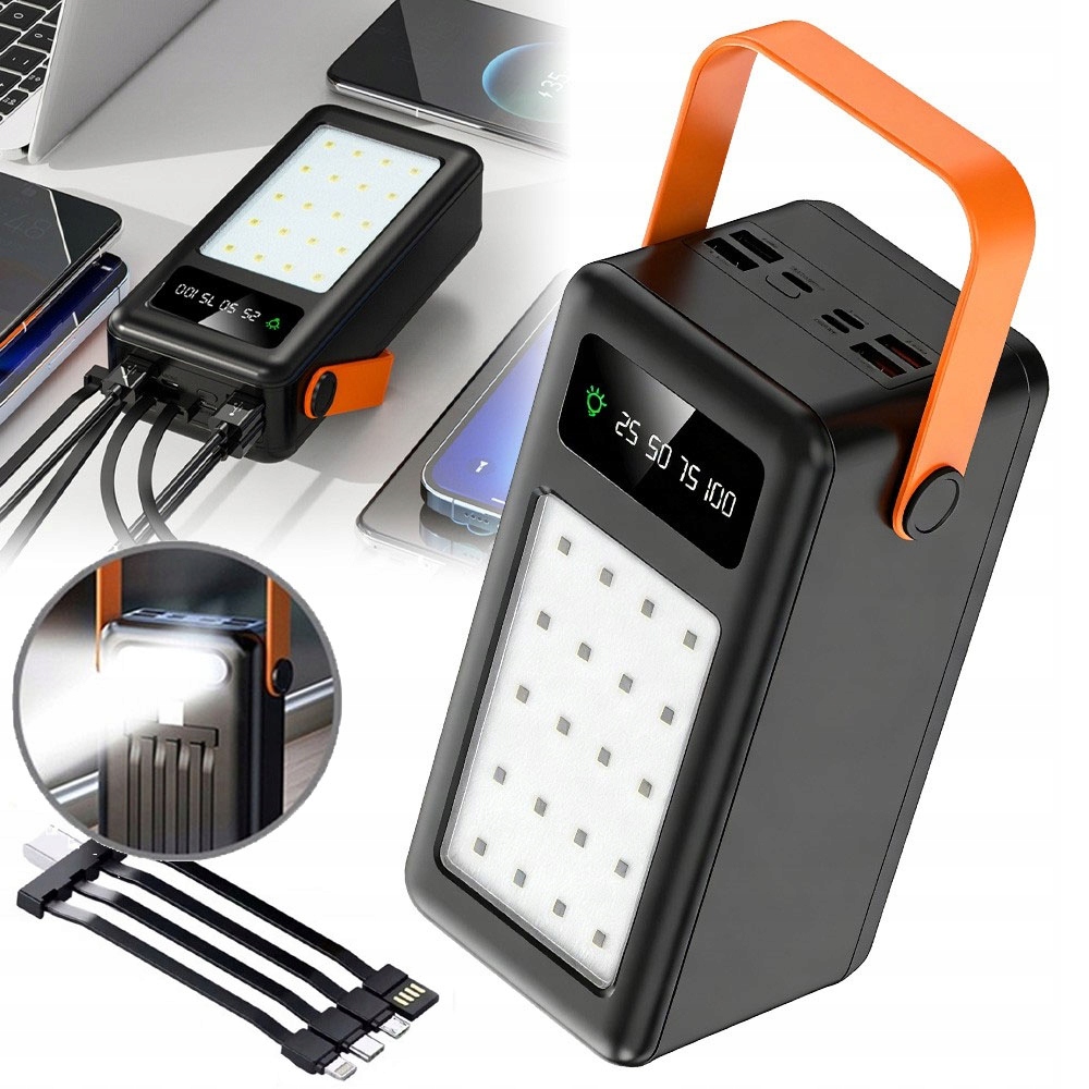 Powerbank 50000MAH Z Latarką Led 10W Szybkie Ładowanie Pd Dla Laptopa