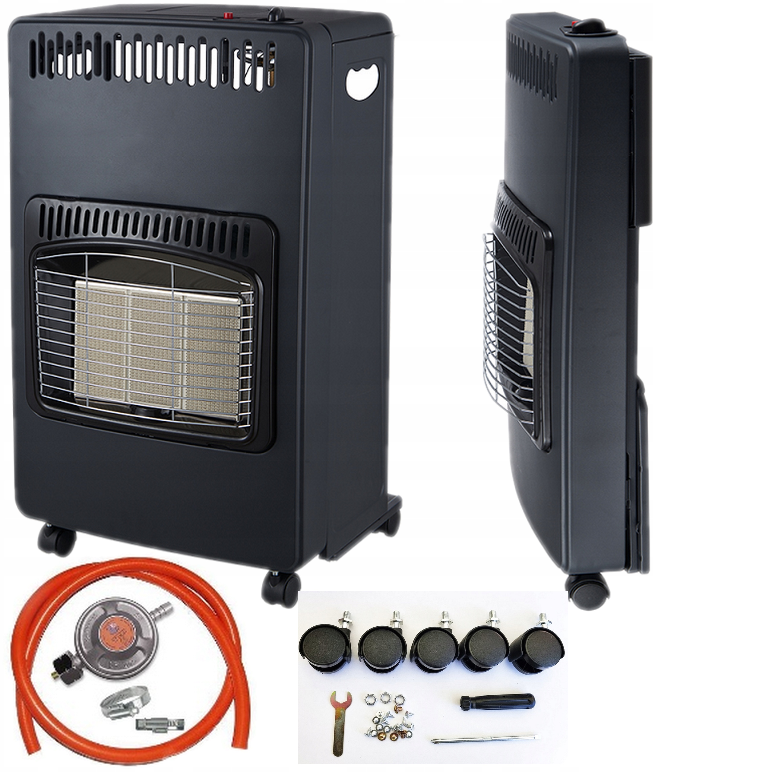 Plynová kamna na plynové lahve ohřívač 4,2 kW kamna s reduktorem Xaram Mobilní