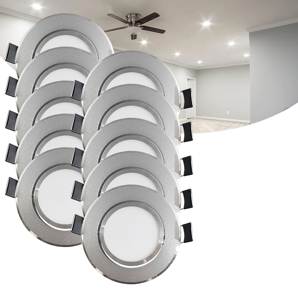 10 X OCZKO SUFITOWE LAMPA LED UCHYLNA 230V 5W Zasilanie sieciowe