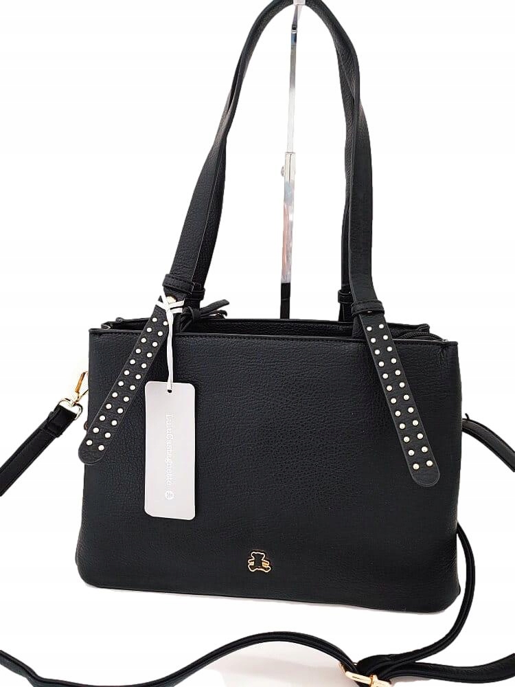 Lulu Castagnette kabelka mini shopper černá cvočky