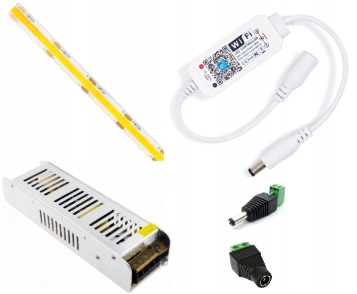 

Zestaw 8m Tasma Cob 3840 Led Bialy Cieply WiFi
