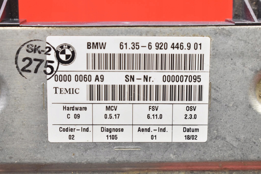 Bedienteil modul Sitz 6920446 BMW E65 01-05