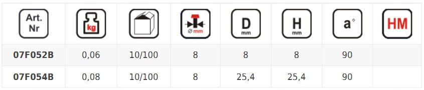 DEDRA FREZ DO DREWNA ROWKUJĄCY "V'' 07F052B Marka Dedra