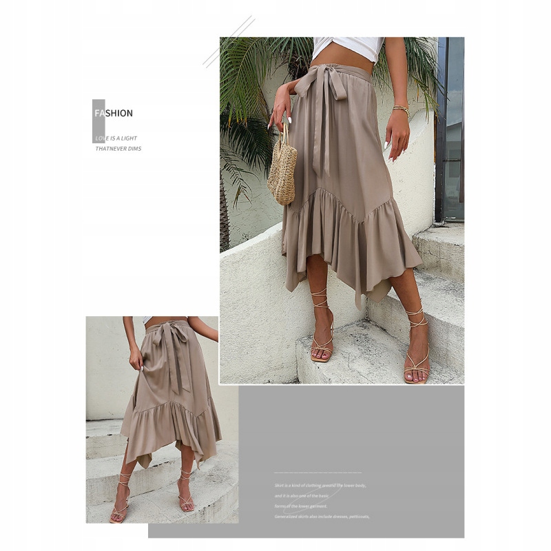 ZWIEWNA DŁUGA SPÓDNICA MAXI DO KOSTEK BOHO DAMSKA Płeć kobieta