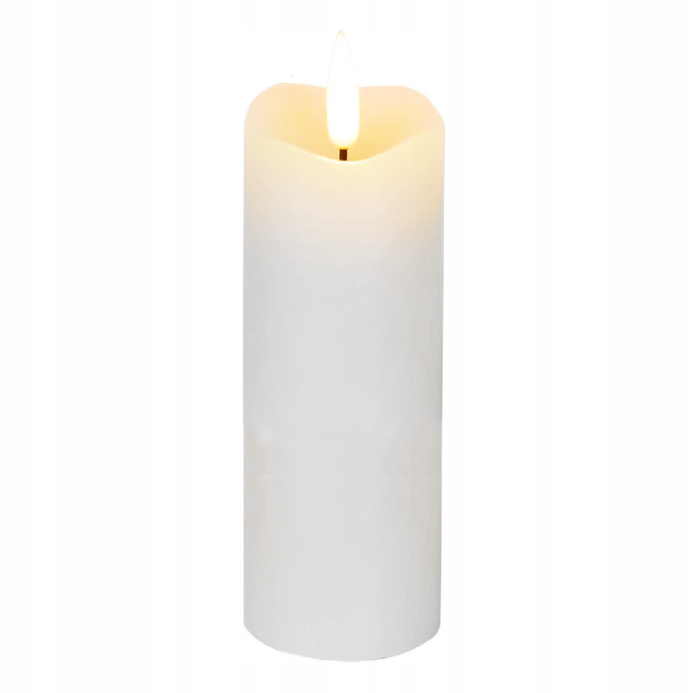 

Świeczka Led Na Baterie Świeca Lampka Biała Duża