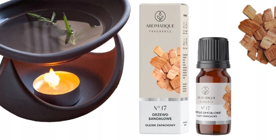 OLEJEK ZAPACHOWY AROMATIQUE DRZEWO SANDAŁOWE 12 ML MOCNY TRWAŁY ZAPACH HIT Zapach drzewny