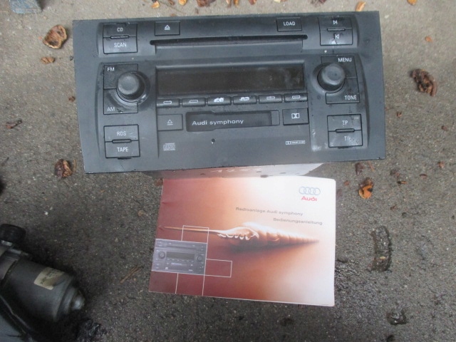 RADIO 2 DIN SYMPHONY AUDI A4 A6 A8 4B0035195H