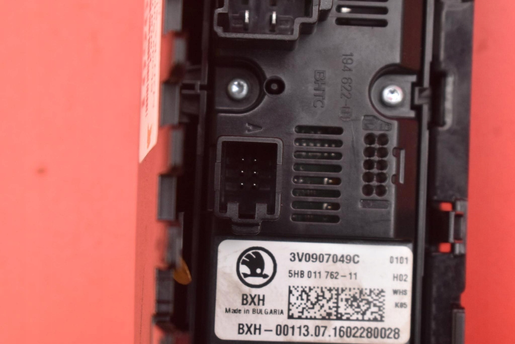 control panel air conditioning devices KLIMY rear part 3V0907049C SKODA SUPERB 3 III 15-20
