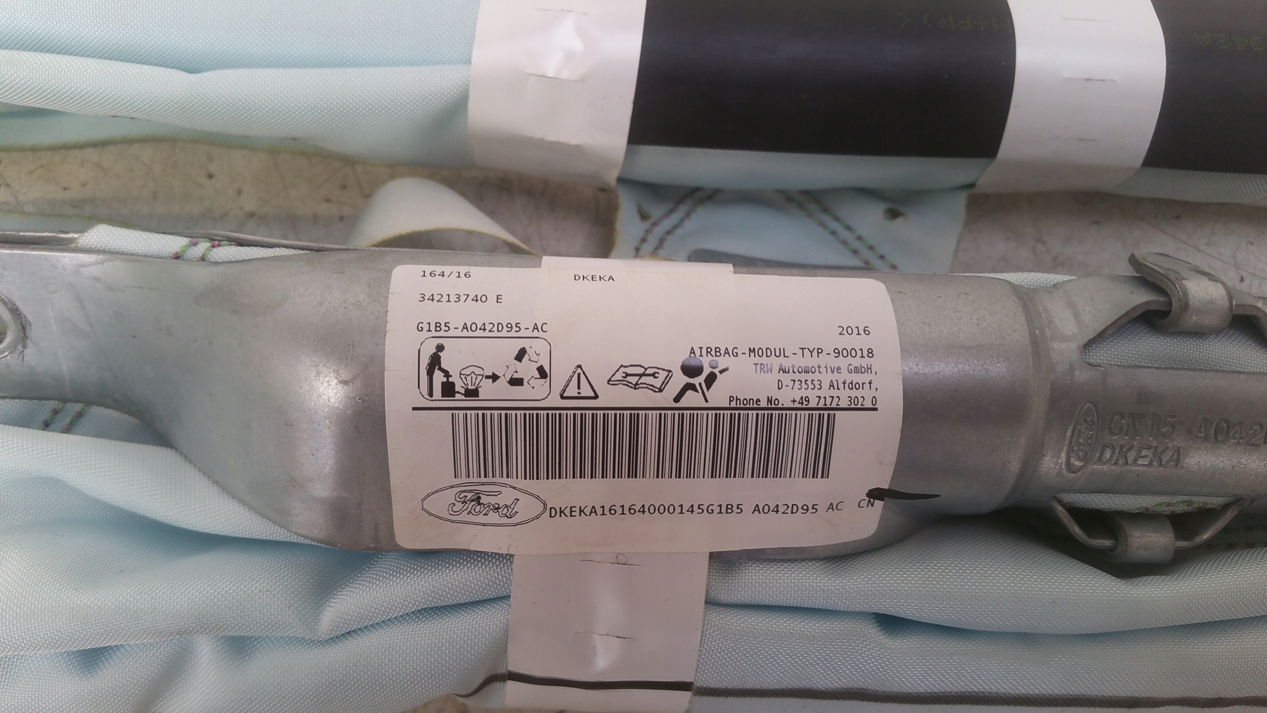 roof airbag right front G1B5A042D95AC Ford KA+