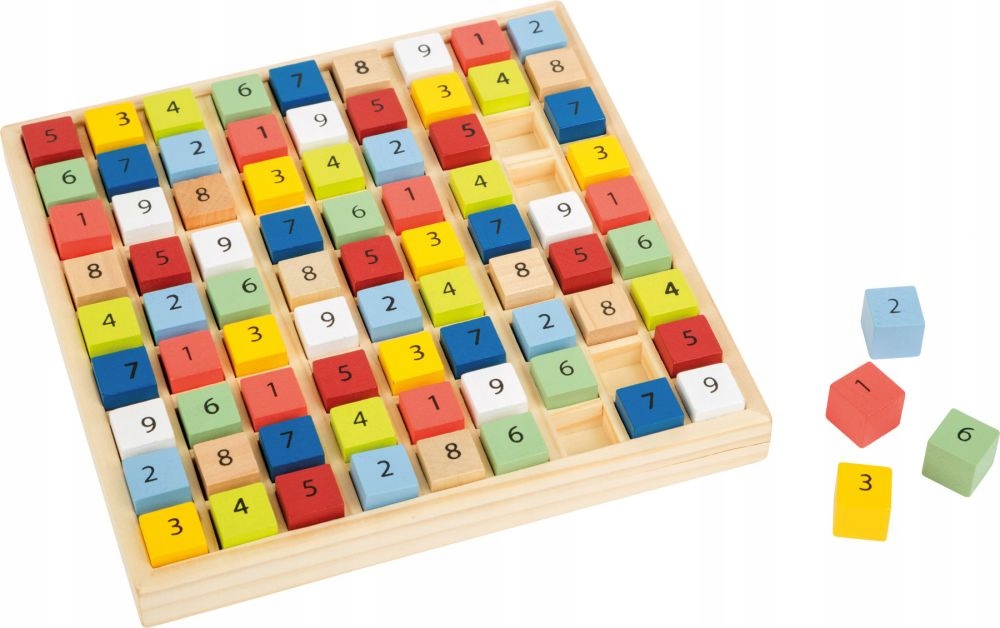 

Zabawki dla dzieci Kolorowe Drewniane Sudoku Sfd
