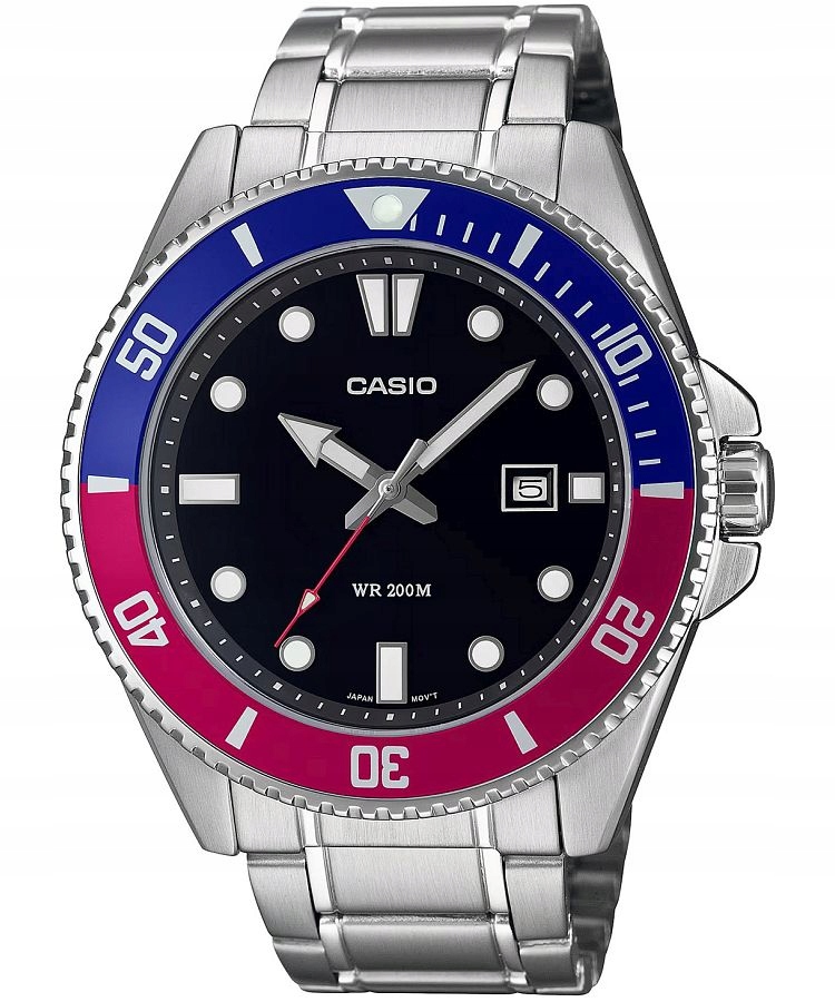 Pánské hodinky Casio Duro Diver Pepsi Casio-MDV-107D-1A3VEF