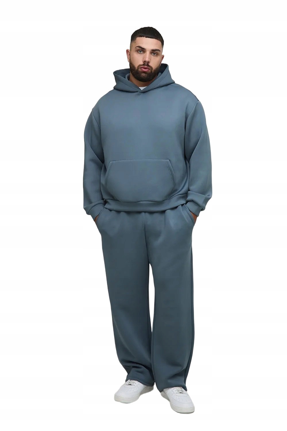 Boohooman Pánský Teplákovka Komplet S Kapucí Modrý S Dlouhým Rukávem 4XL Z3A