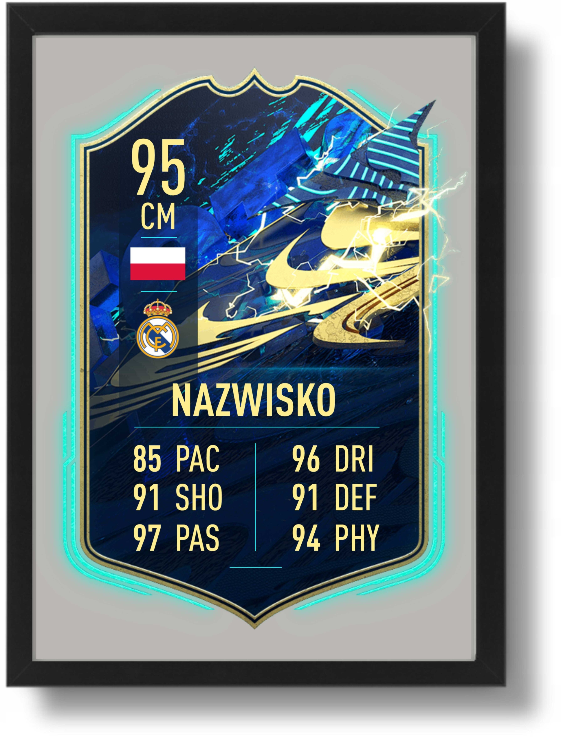

FIFA21Personalizowana karta Fut Ramka A4