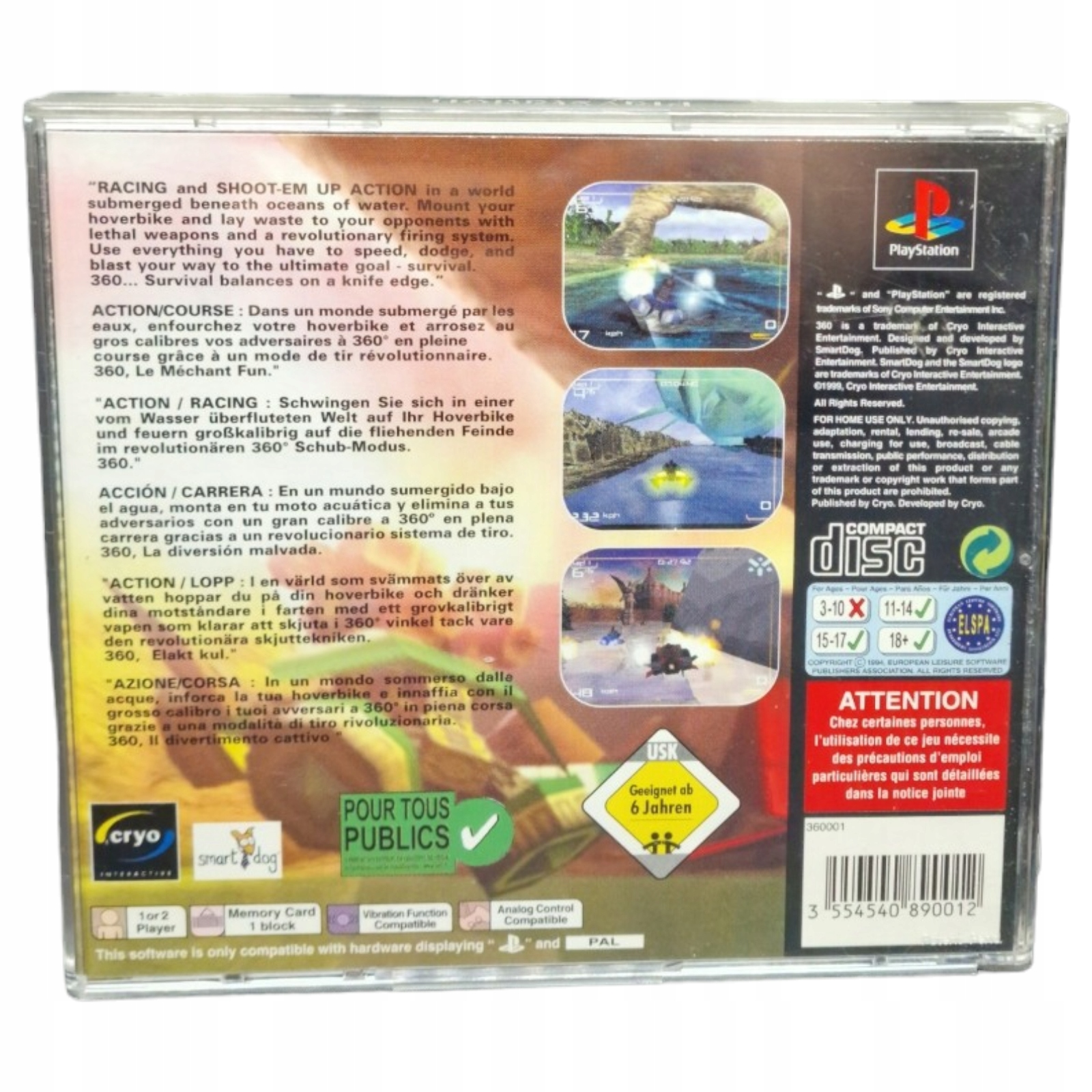 Gra 360 THREE SIXTY Sony PlayStation (PSX,PS1,PS2,PS3) #1 Wydawca Cryptic Studios