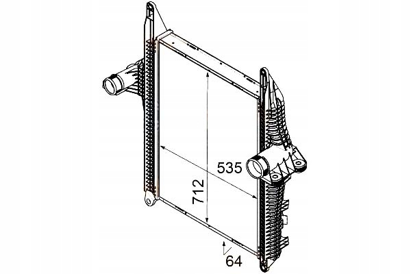 INTERCOOLER HELLA 8ML376746291 IC150 97067 Producent części Hella