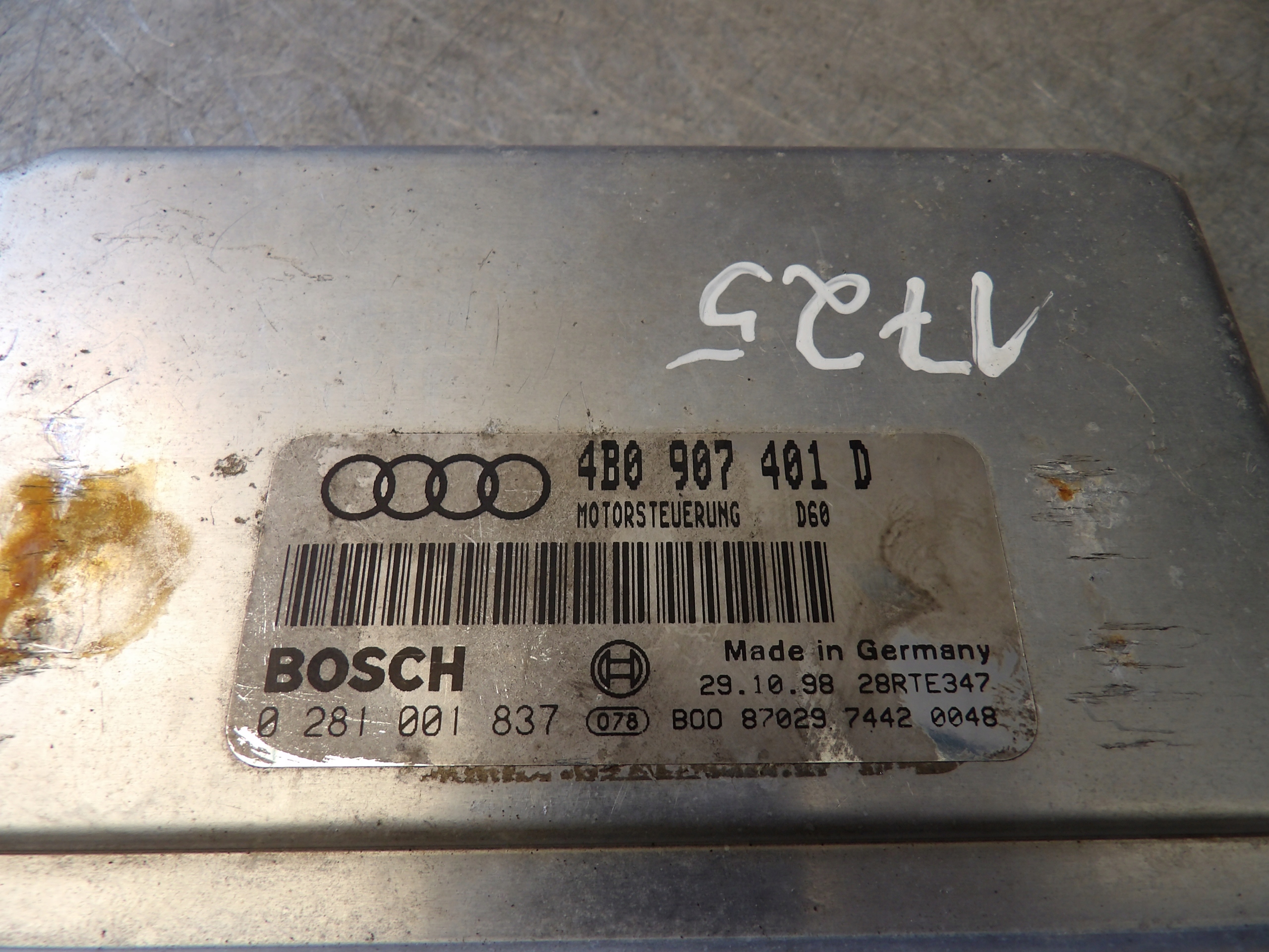 Audi A6 C5 Computer, Bedienteil 4B0907401D 0281001837