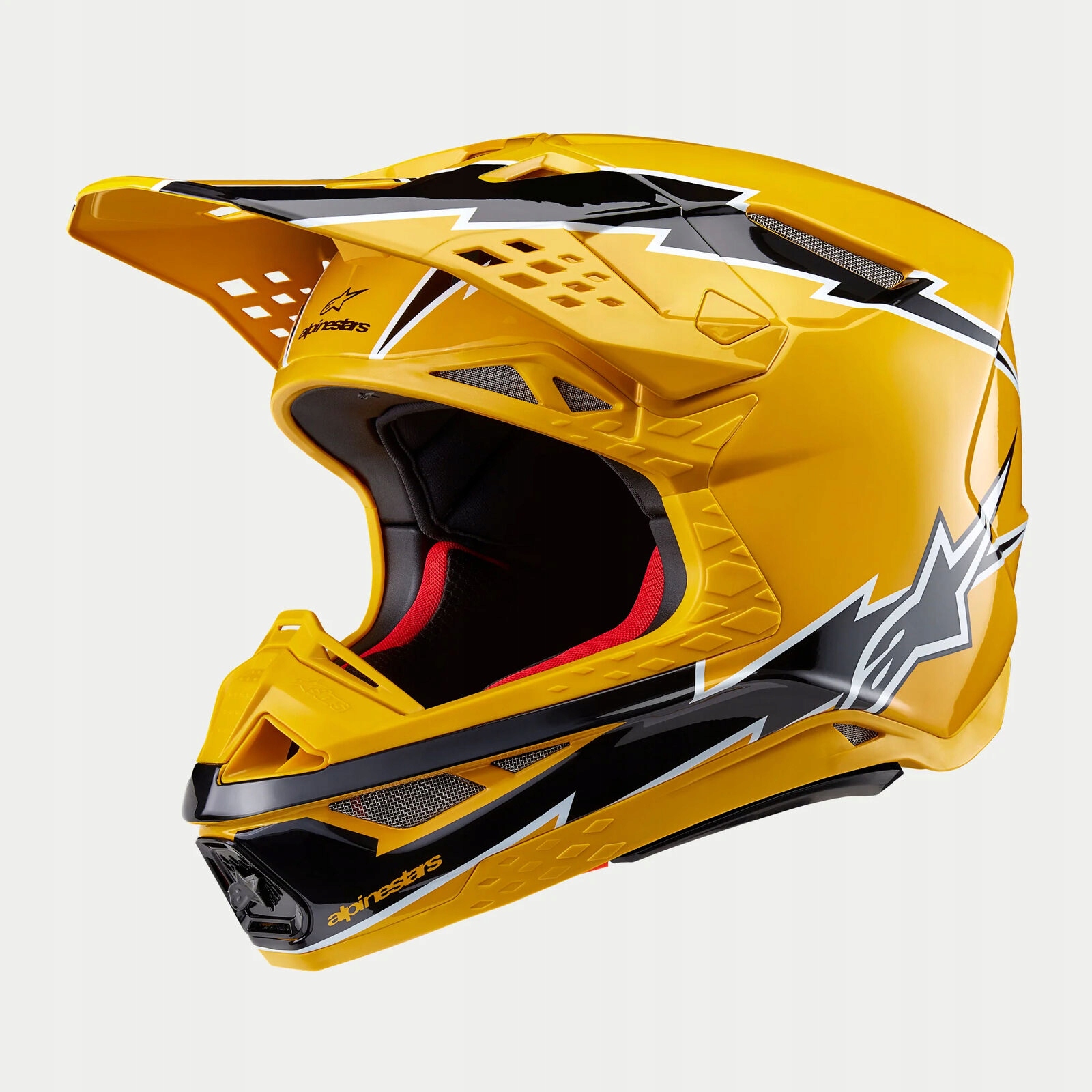 Alpinestars Supertech M10 Prilba MX Enduro Atv SM10 M10 Veľkosť M žltá