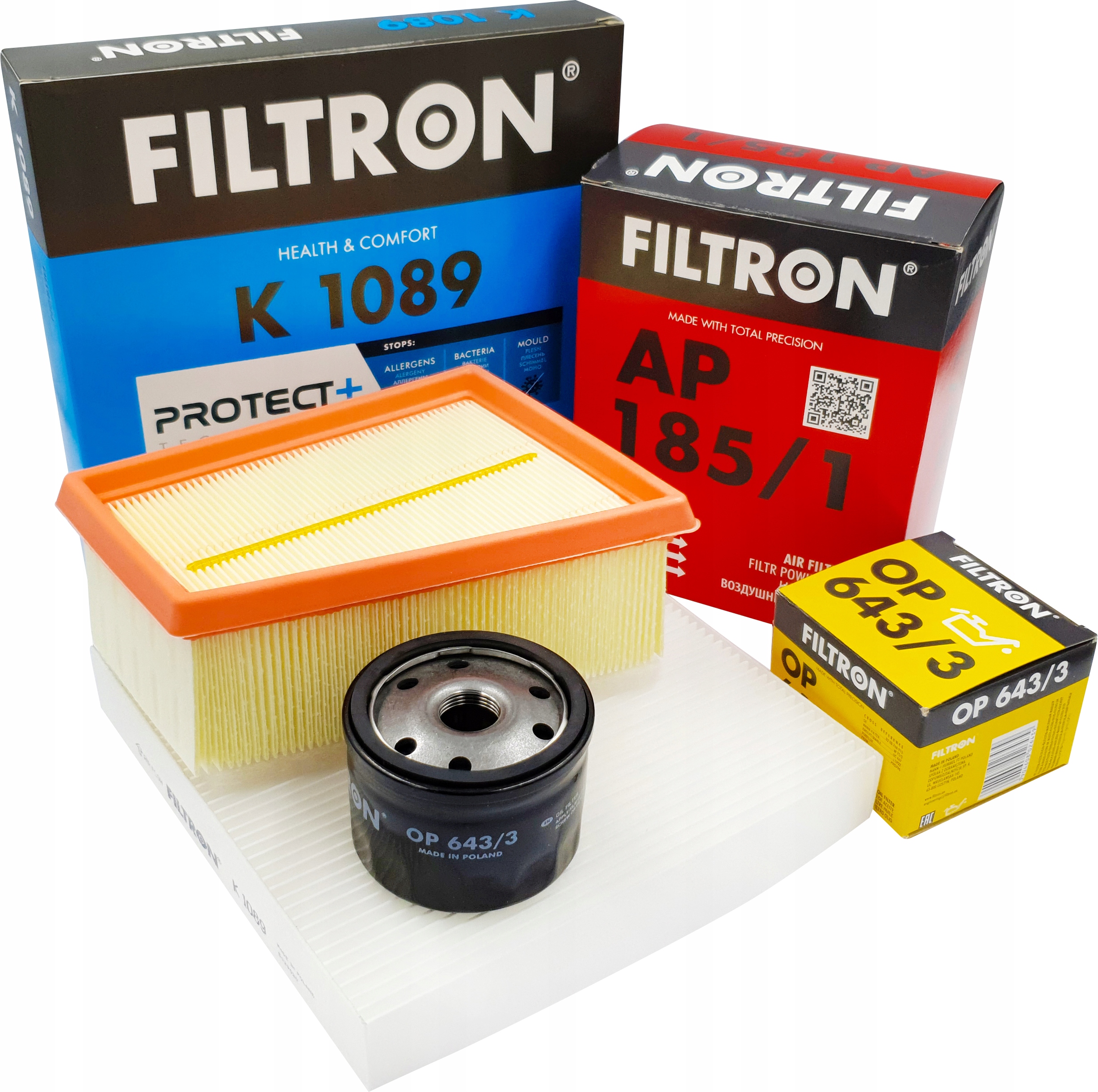 

Filtron Zestaw Filtrów AP185/1 K1089 OP643/3
