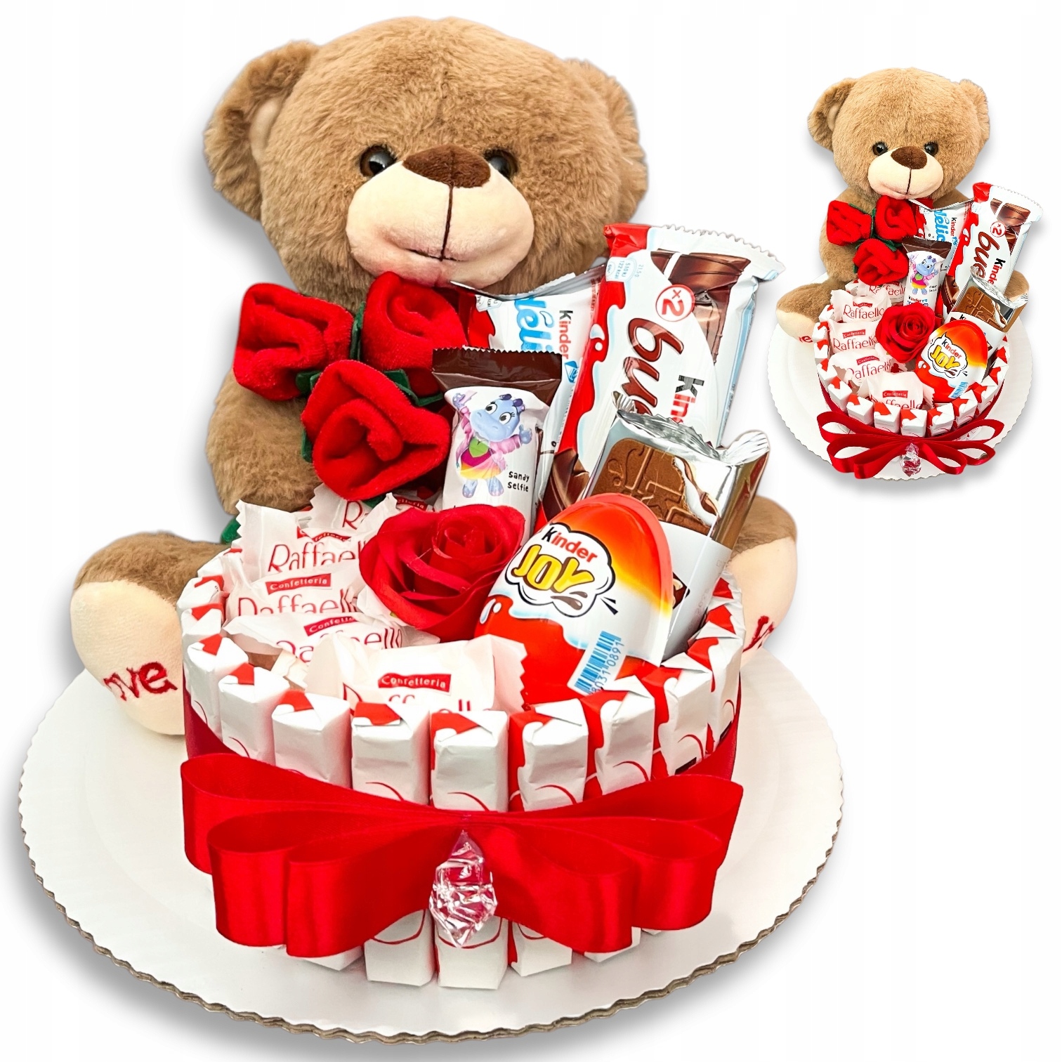 Zestaw prezentowy Tort na Urodziny Rocznica Ślub Dla Mamy Taty Dziecka