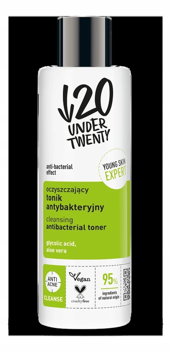 Under Twenty Oczyszczający tonik antybakteryjny 200 ml