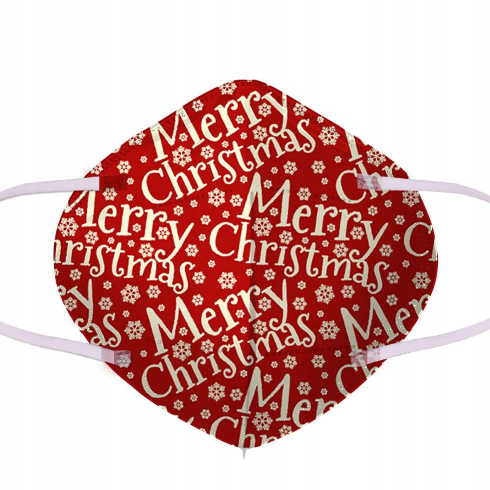 MASKA KN95 OCHRONNA 4 warstwowa Święta wzór