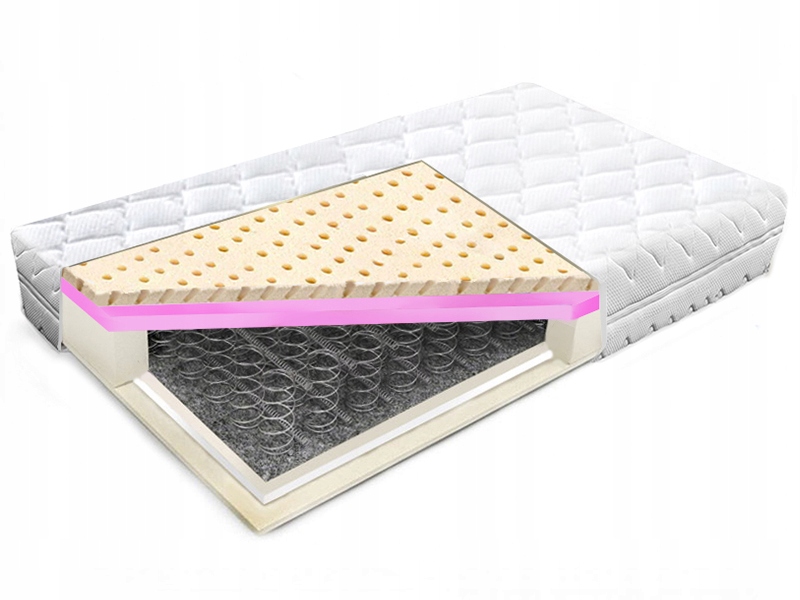 

Materac 80x170 bonellowy z Lateksem i Hr 26cm