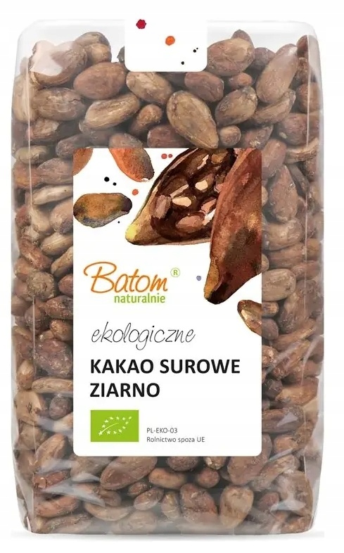 Batom Kakao surowe ziarno 1kg