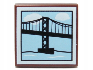 

Lego 3068bpb0674 2x2 Tile obraz most Nowa (1g)
