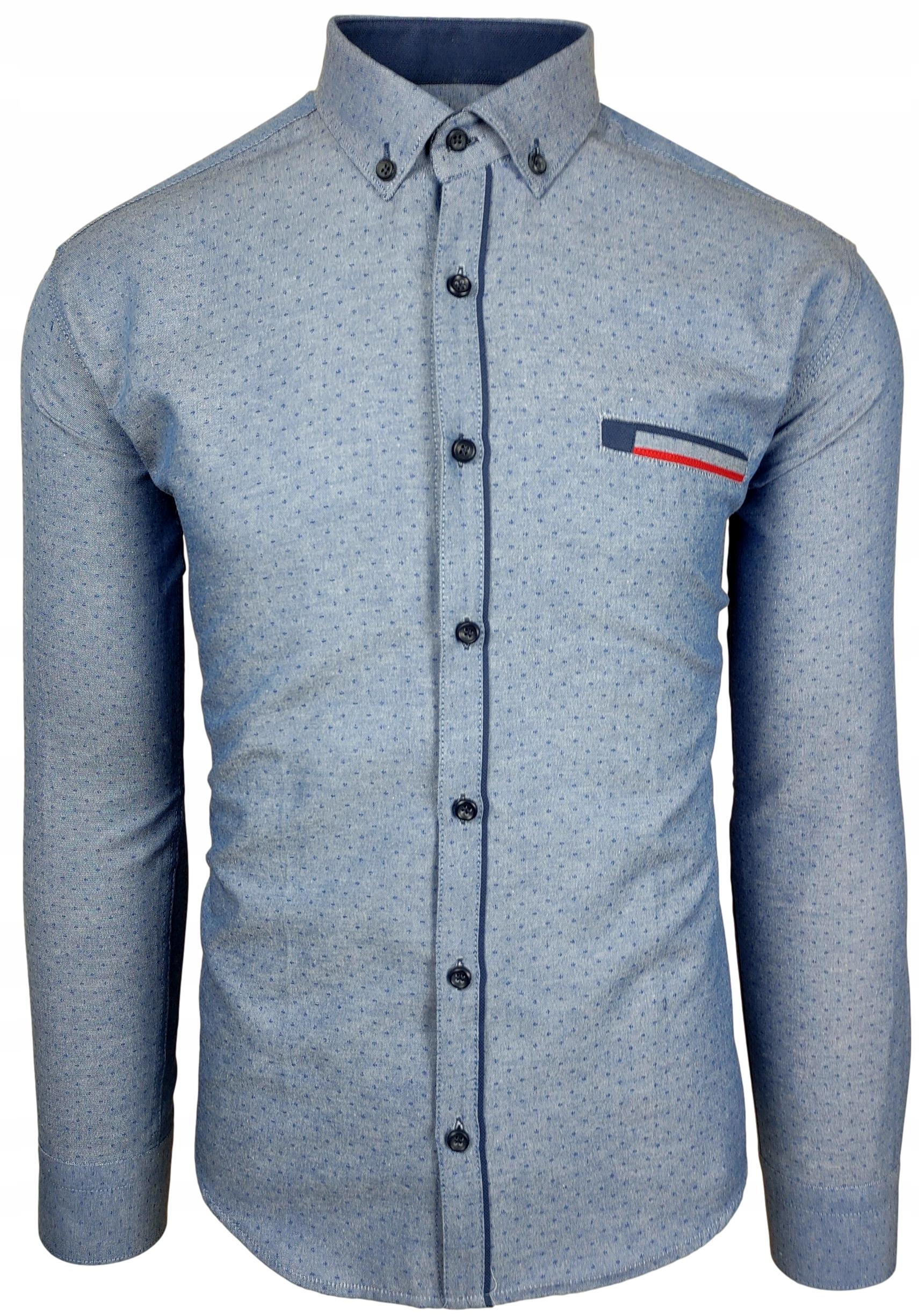 

Koszula Męska We Wzorki Slim Fit_ EN187 r. XXL