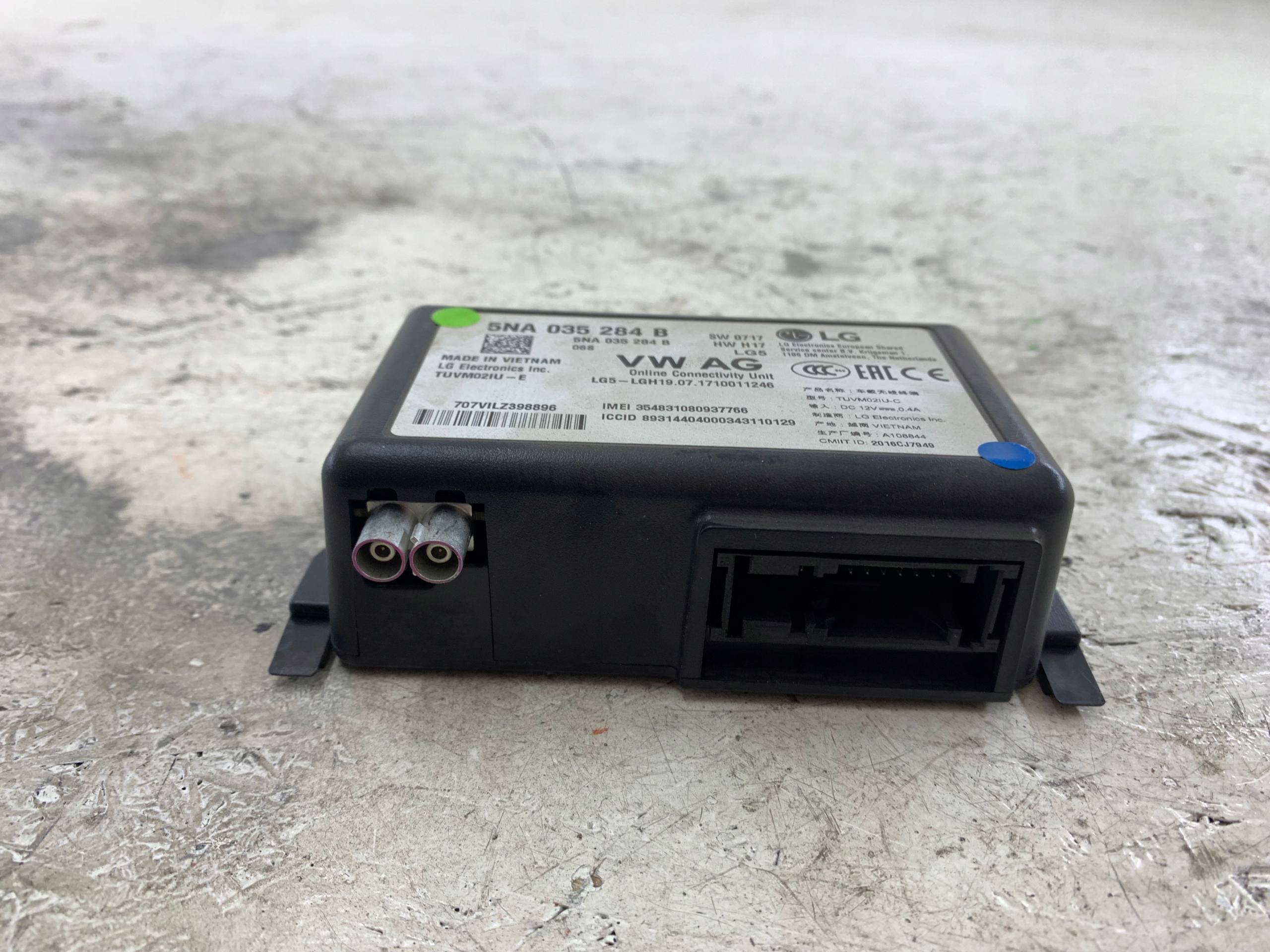 SKODA OCTAVIA III module control unit ONLINE 5NA035284B