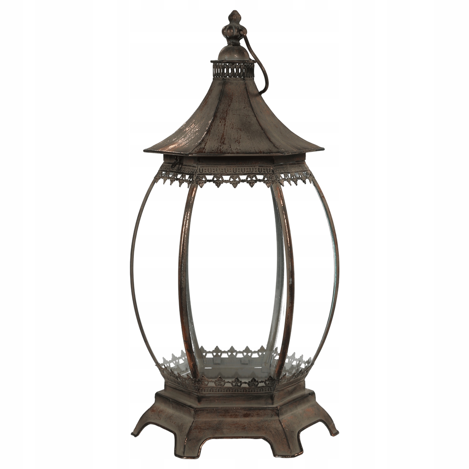 Vintage lucerna na svíčky-Kovová lucerna,Skvělé pro projekty Decoupage